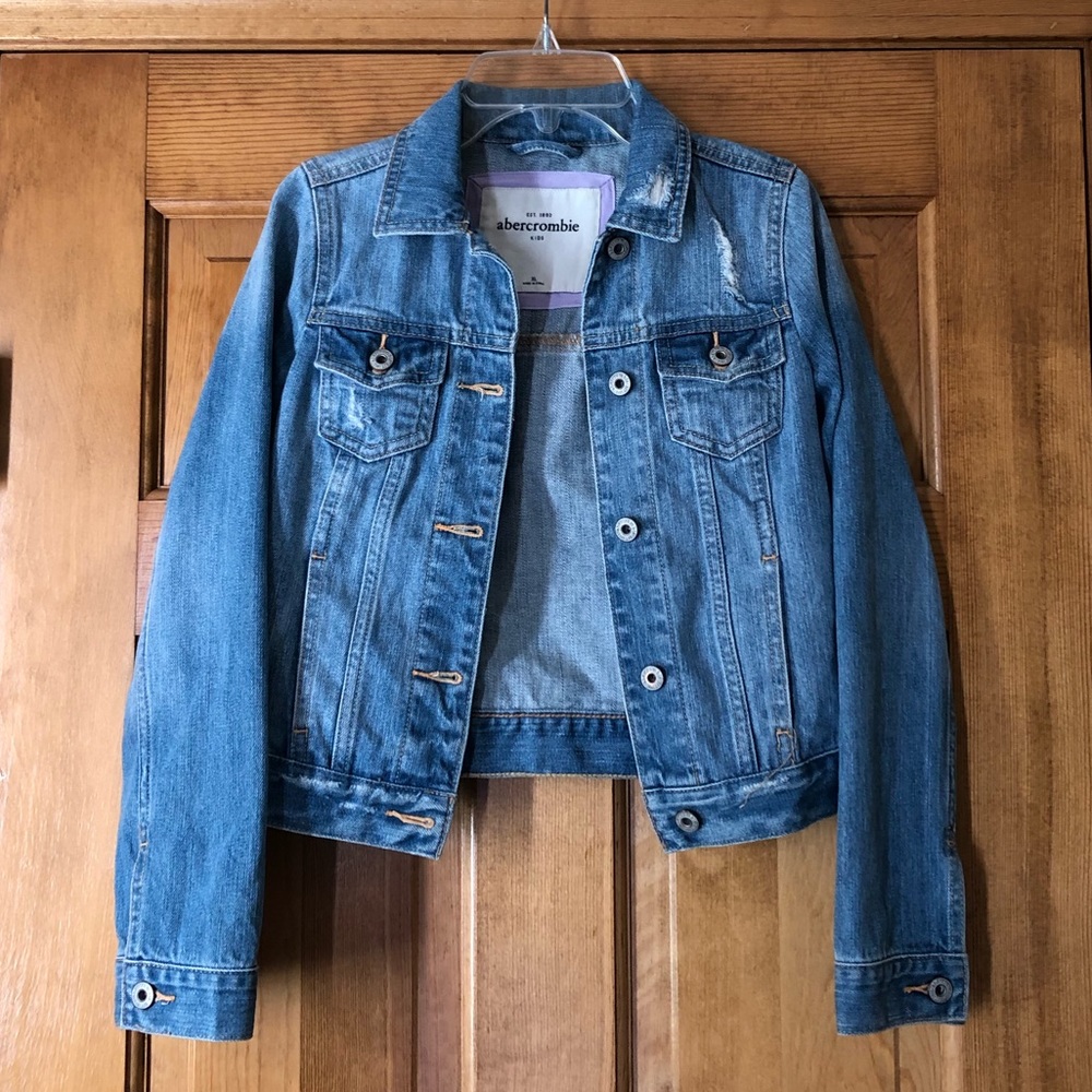 abercrombie kids jean jacket